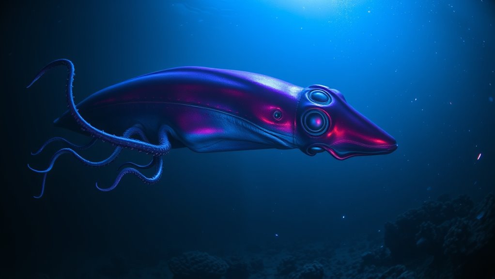 bioluminescence influences squid behavior
