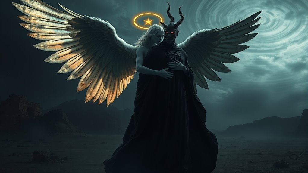 divine evil merging symbols