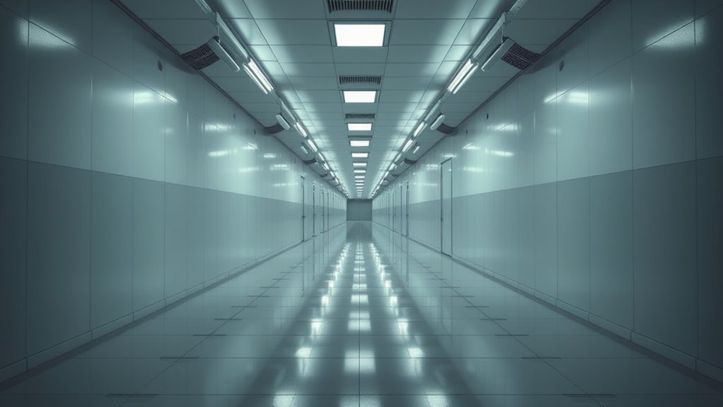 eerie endless hallway maze
