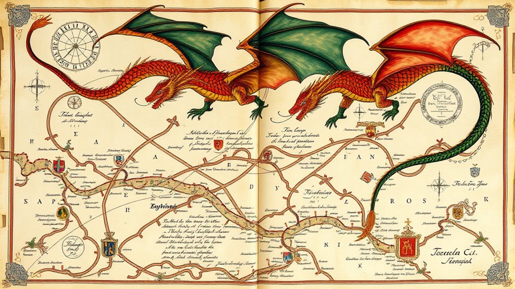 medieval dragon territorial maps