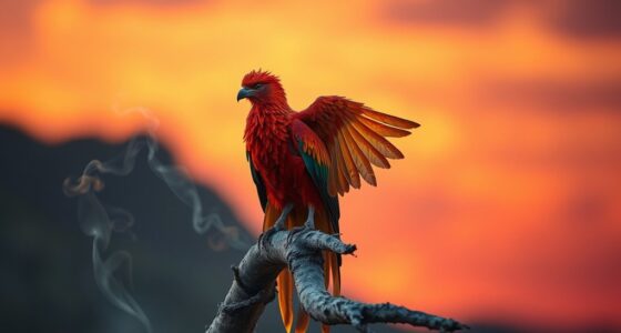 mythic phoenix bird life