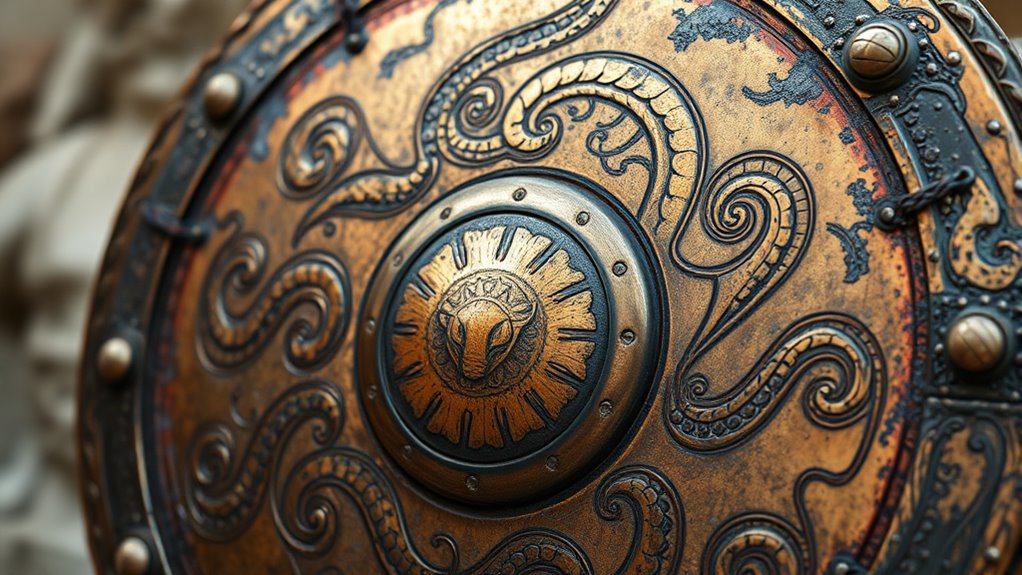 mythical gorgon shield metallurgy