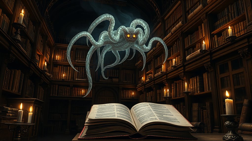 no the library did not house monster taxonomies