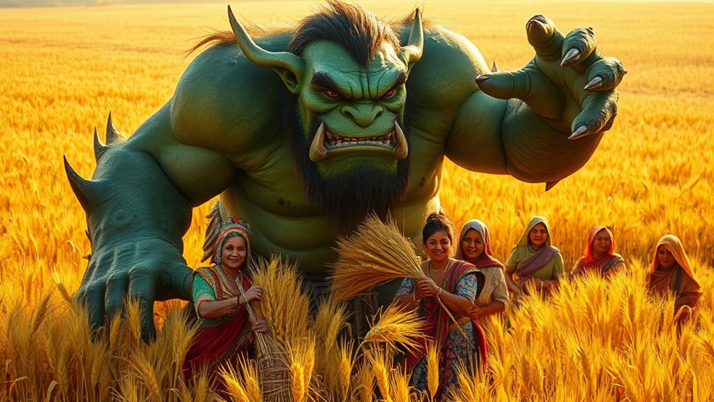 ogres as crop guardians