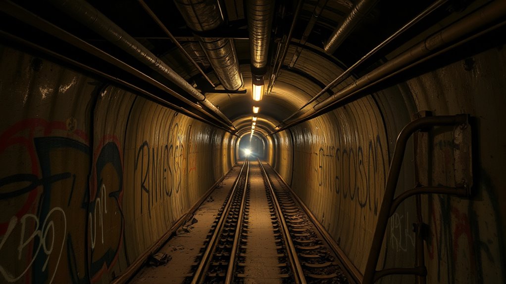unmarked tunnels and entrances