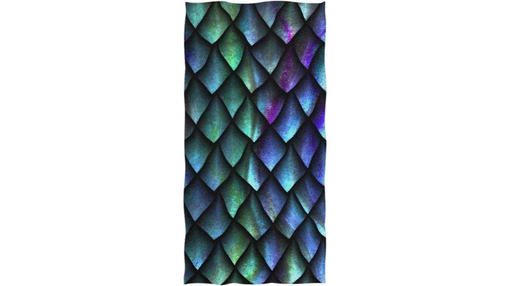 3d dragon scale towels