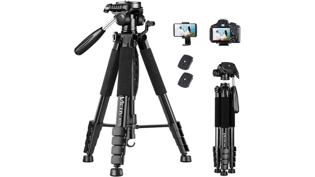 74 inch tripod with phone holder
