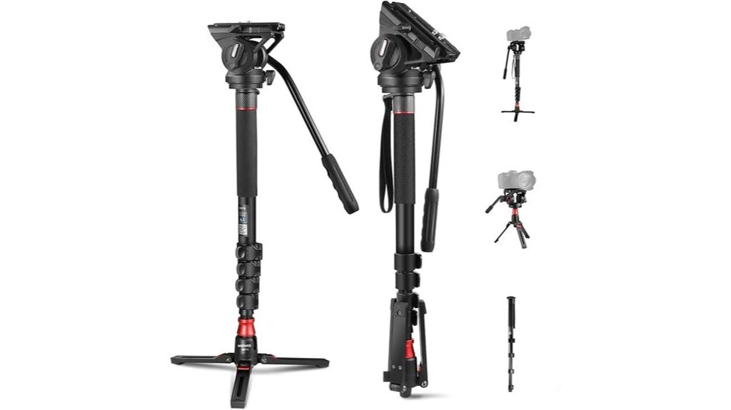 adjustable monopod with feet