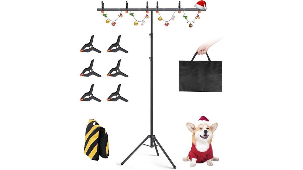 adjustable t shape backdrop support