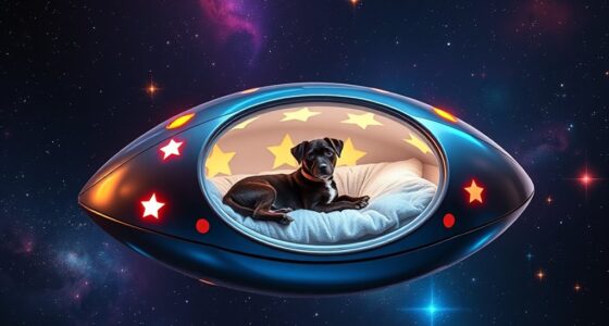 alien spaceship pet beds