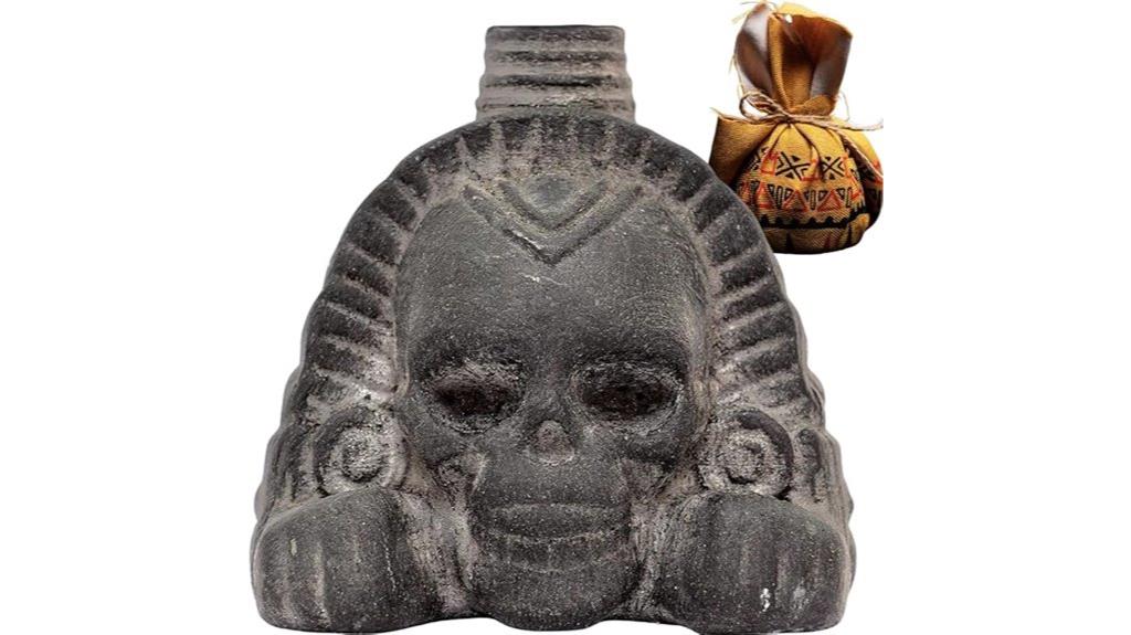 ancient black obsidian whistle