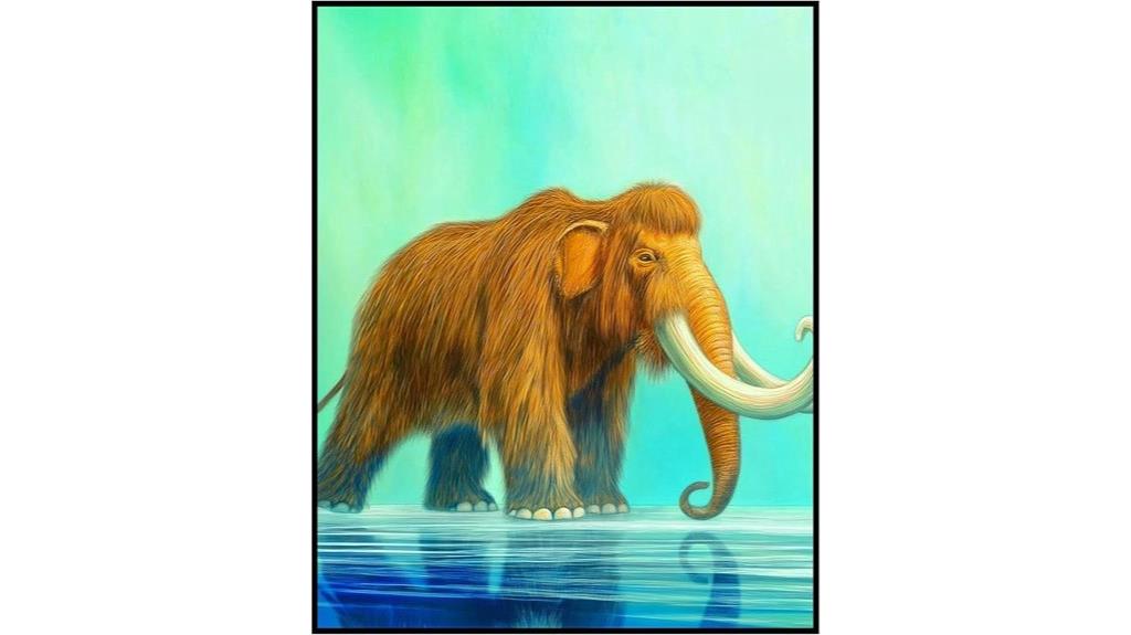 ancient mammoth mastodon poster
