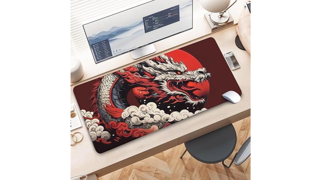 anime dragon mouse pad