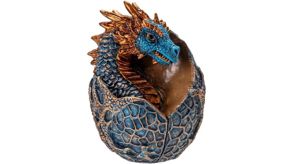baby dragon egg figurine