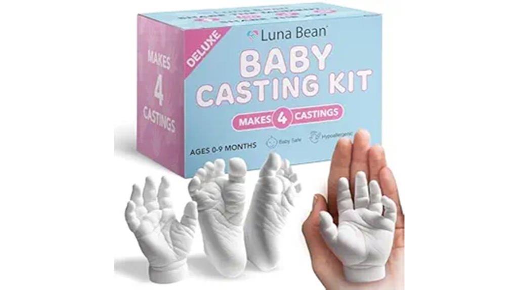 baby footprint hand casting