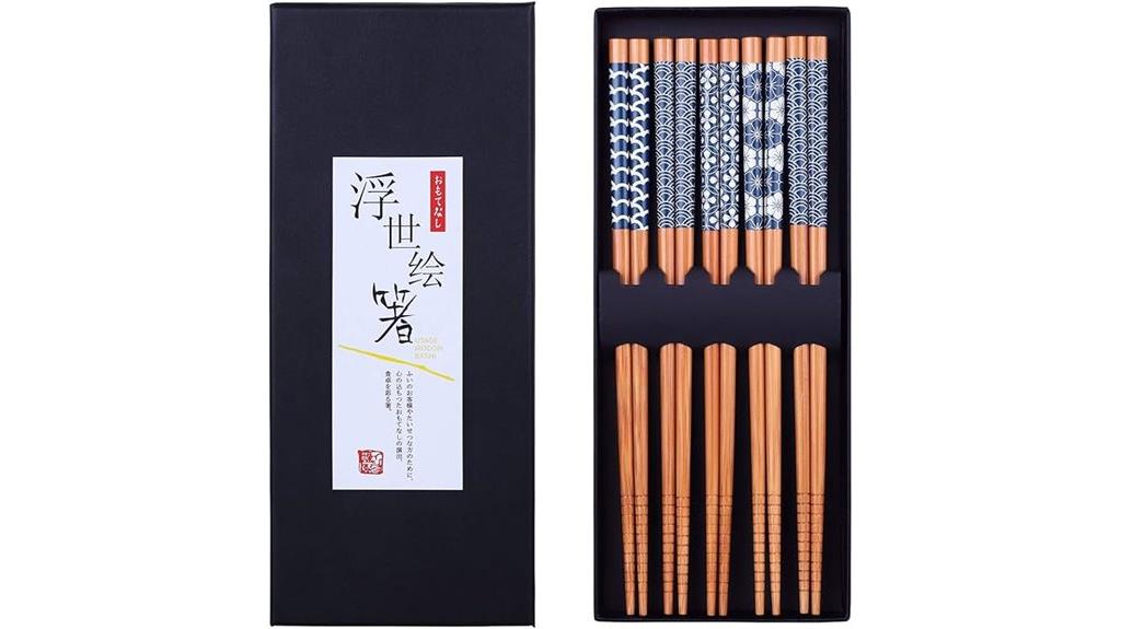 bamboo chopsticks set