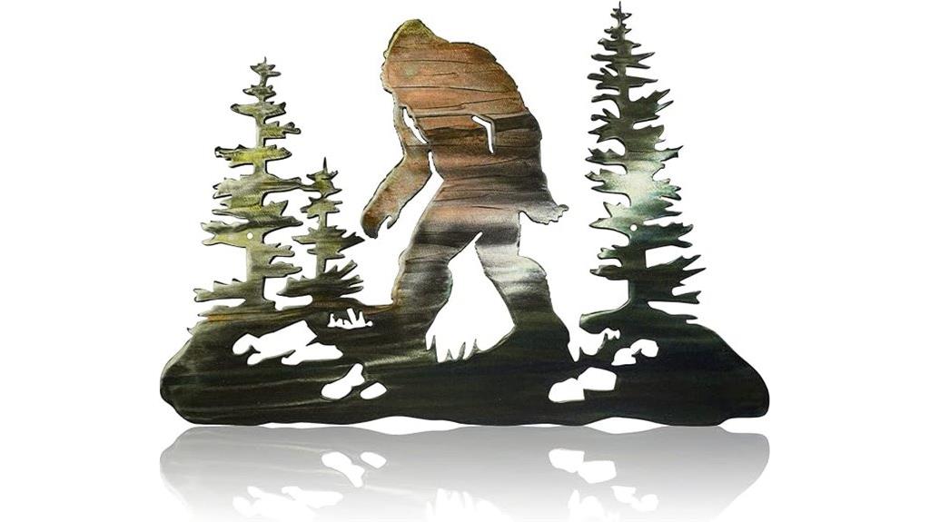 bigfoot metal wall art