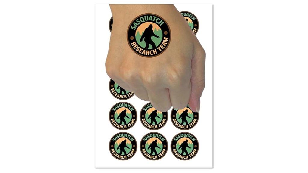 bigfoot tattoo temporary set