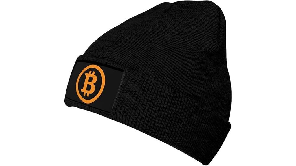bitcoin beanie unisex knit