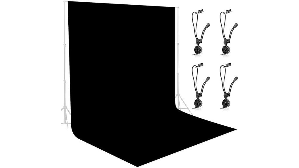 black 10x10 ft backdrop