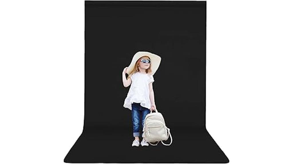 black 5x7 polyester backdrop