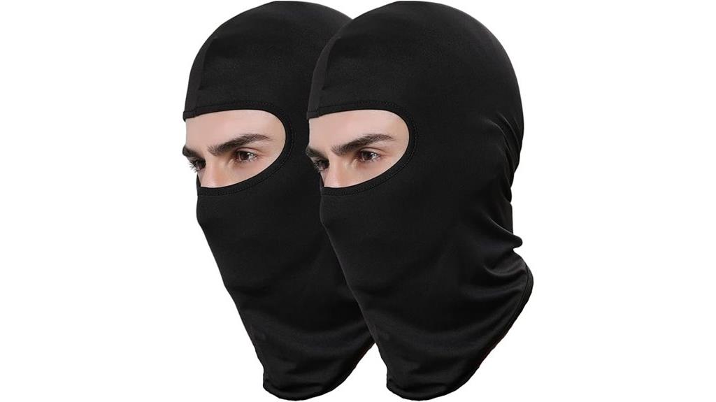 black ski mask set