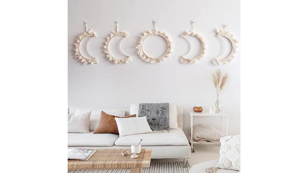 boho moon phase decor