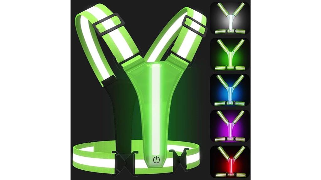 bright adjustable running vest