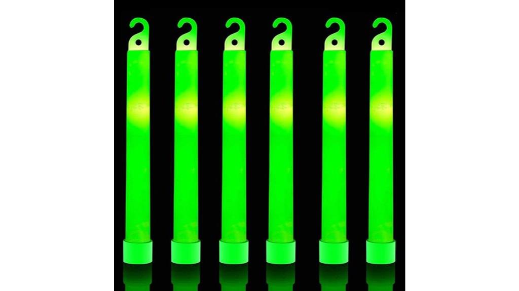 bright green glow sticks