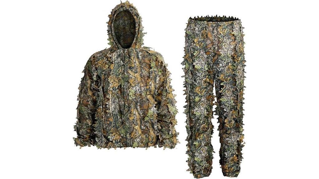 camouflage hunting leaf suit
