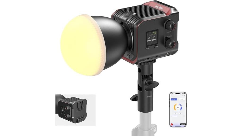compact battery free studio light