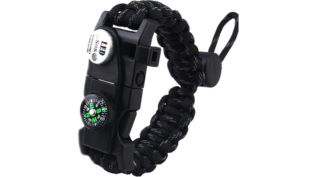 comprehensive survival gear bracelet