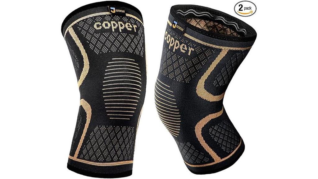 copper knee brace set