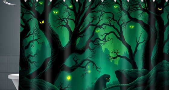 cryptid shower curtain collection