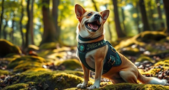 cryptid themed dog harnesses