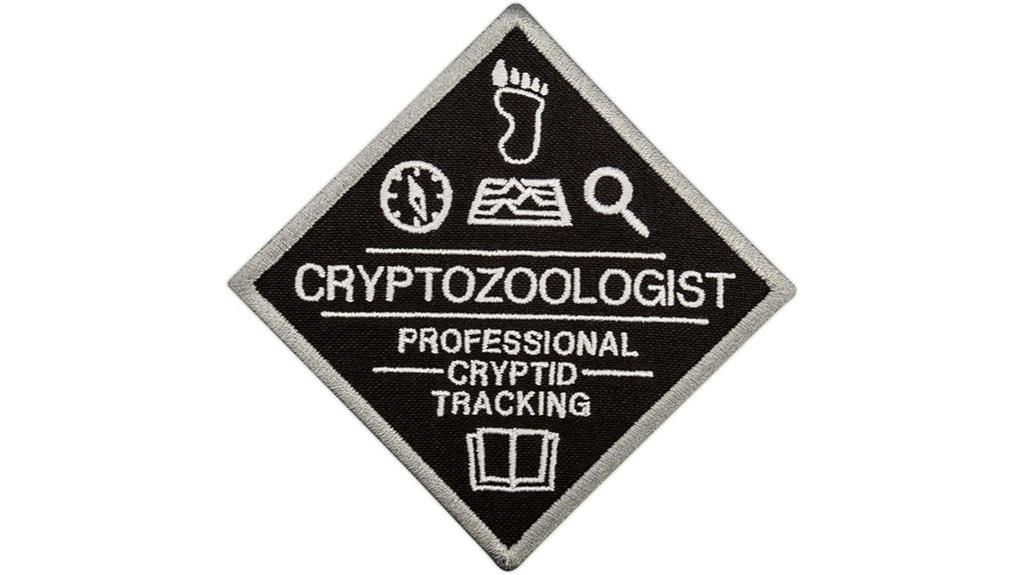 cryptozoologist embroidered patch