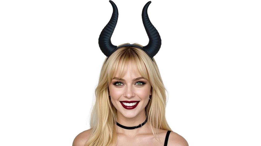 demon horns headband