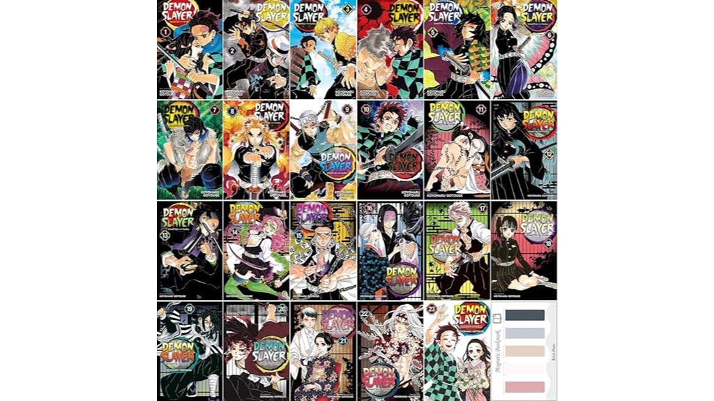 demon slayer manga bookmarks