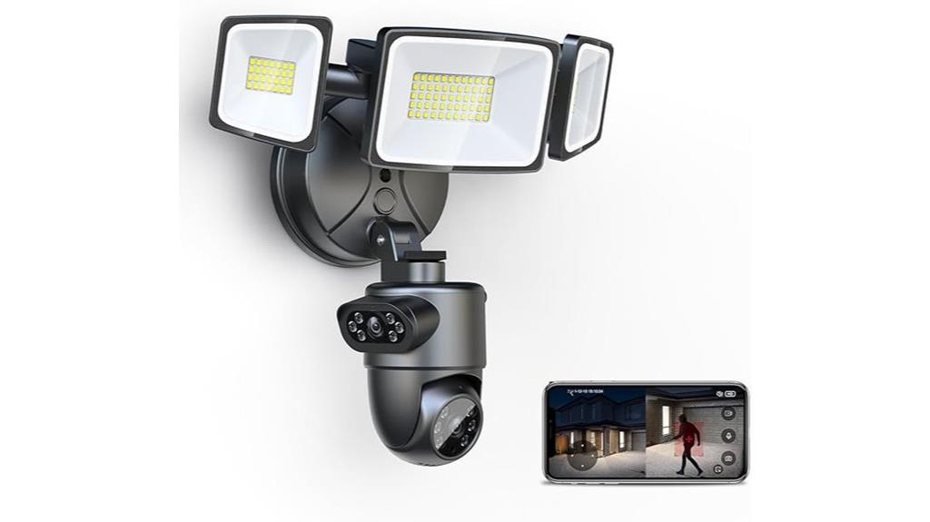 dual lens outdoor floodlight