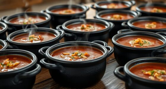 elegant black cauldron bowls
