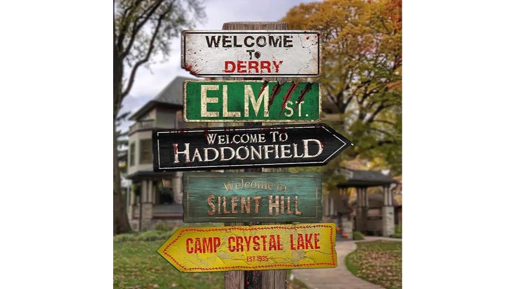 elm street horror sign