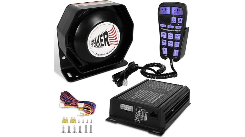 emergency siren pa system