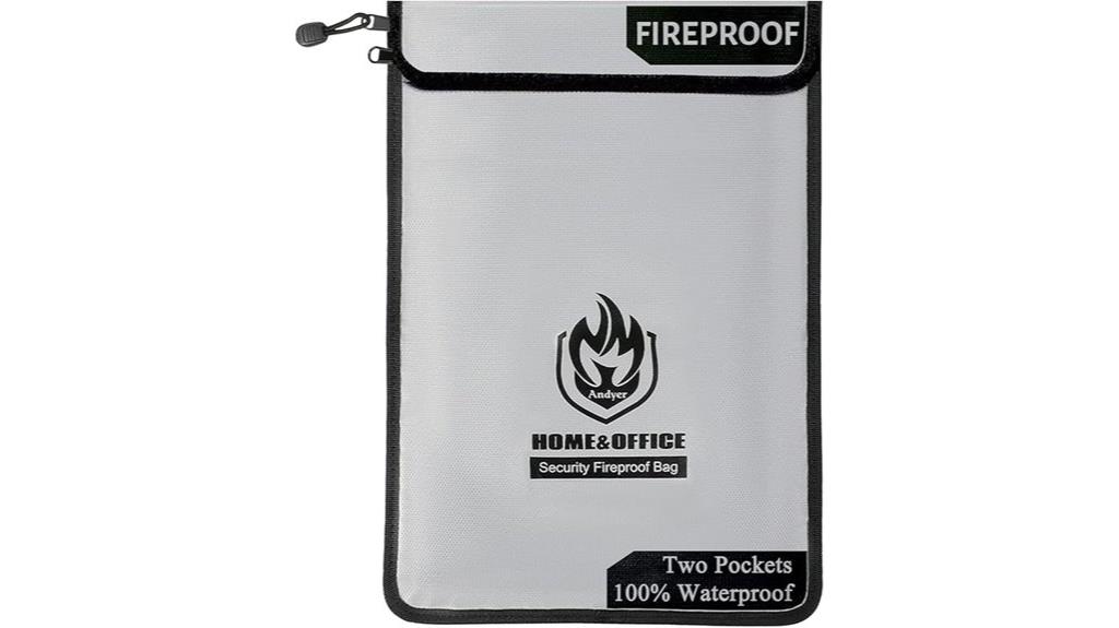 fireproof waterproof wallet organizer