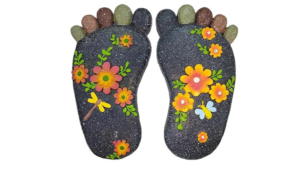 garden decor stone pair