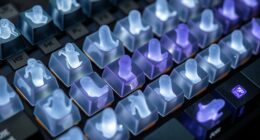 ghost themed keyboard keycaps