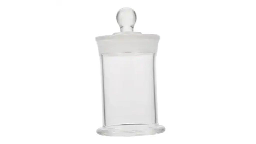 glass sample storage bottle