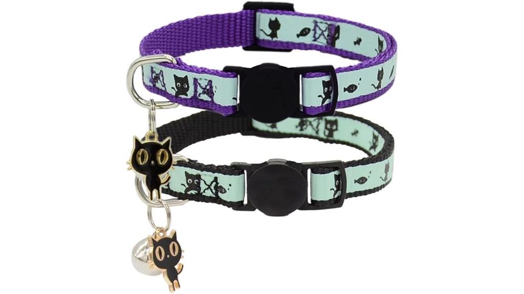 glow cat collar set