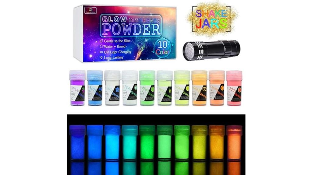 glow in the dark pigment powder