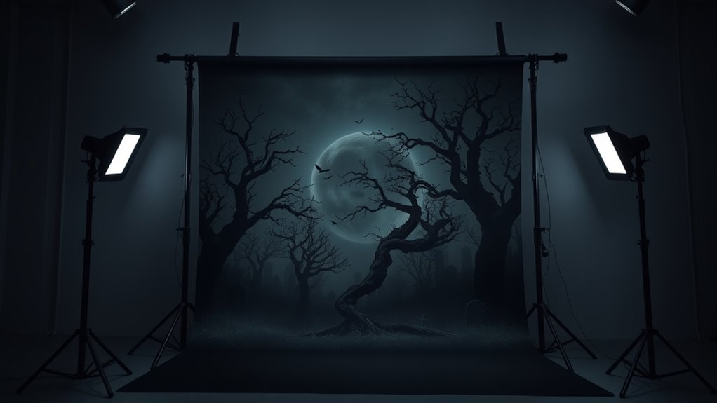 halloween backdrop stand options