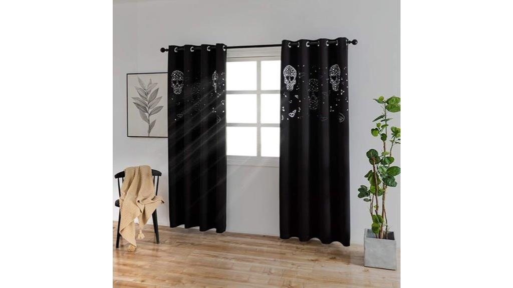 halloween blackout curtain panels